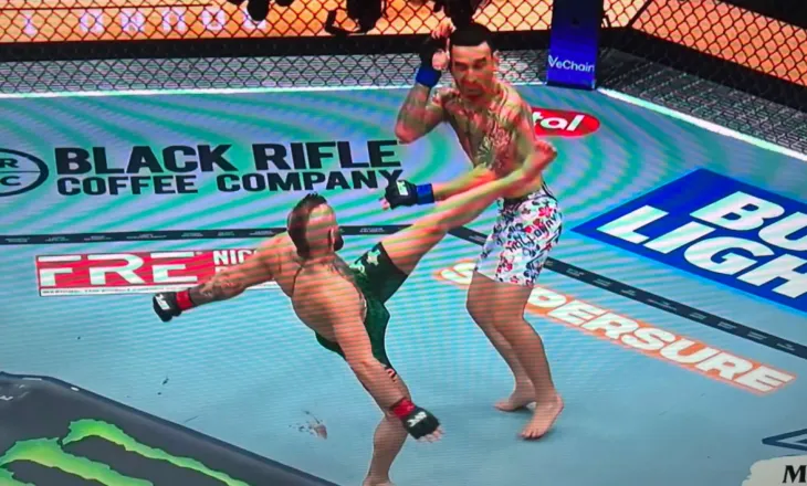 Rikthimi i McGregor në kafaz zgjat vetëm 69 sekonda!!! Irlandezi dëmtohet, gjyqtari mbyll sfidën, fiton Holloway