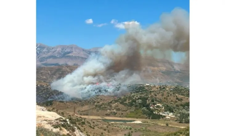 Sarandë dhe Finiq/ Dy vatra zjarri përfshijnë Shelegarin dhe Bregasin, forca të shumta në terren