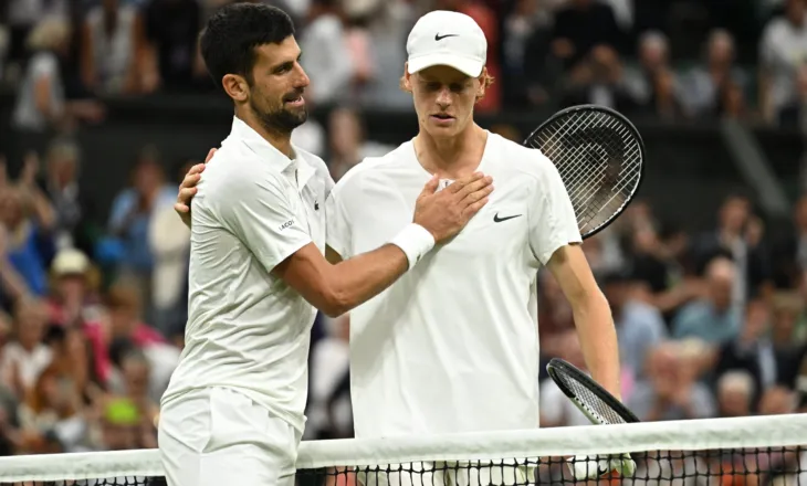 Sinner dhe Djokovic përballë në gjysmëfinalen e Wimbledon, kualifikohen edhe Gauff e Muchova