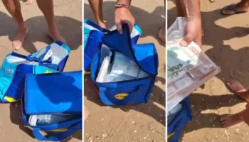 Skena filmi në plazhin e Siçilisë, çanta me 700,000 euro del në breg, pushuesit mbushin xhepat