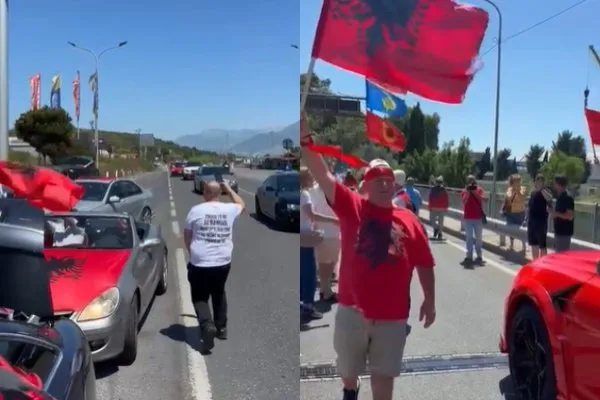 Sot protesta kombëtare, diaspora vjen me këngë patriotike dhe flamuj/ VIDEO