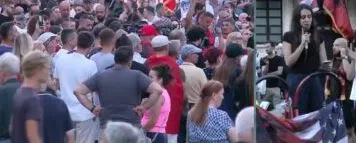 “SPAK mos ndalo, Rama në burg, Belinda në burg”/ Shqiptarja, nga Amerika në protestë: Për 36 vite përfitoi politika