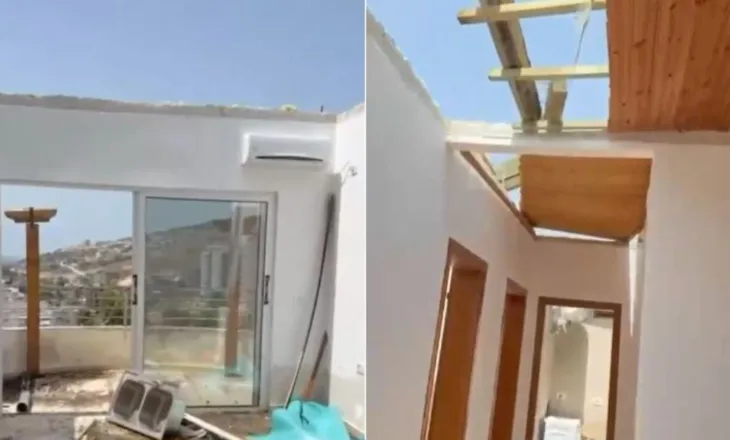 Stuhia apokaliptike në Sarandë, “fluturon” çatia e një pallati 12-katësh, IMT nis verifikimet!