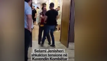 Tension në Kuvendin Kombëtar të protestës, Selami Jenisheri nxirret nga salla
