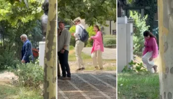 Tensione gjatë hyrjes në seancë, protestuesit qëllojnë me vezë Vangjel Dulen: O hajdut me syze!