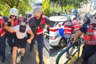 Tensione te protesta, policia shoqëron me forcë aktivistin Edison Lika