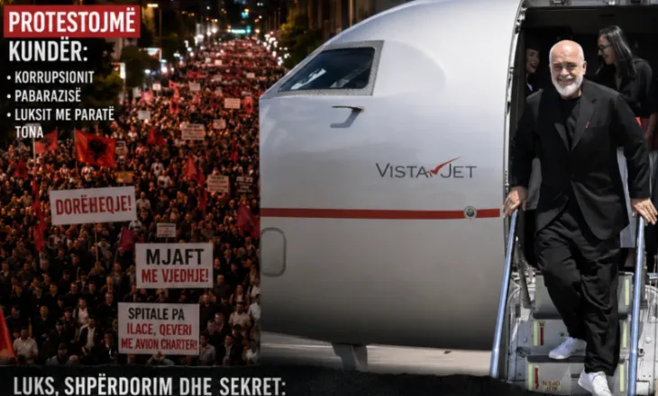 Tirana ndizet nga protestat, Edi dhe Linda Rama fluturojnë me charterin luksoz drejt Turqisë