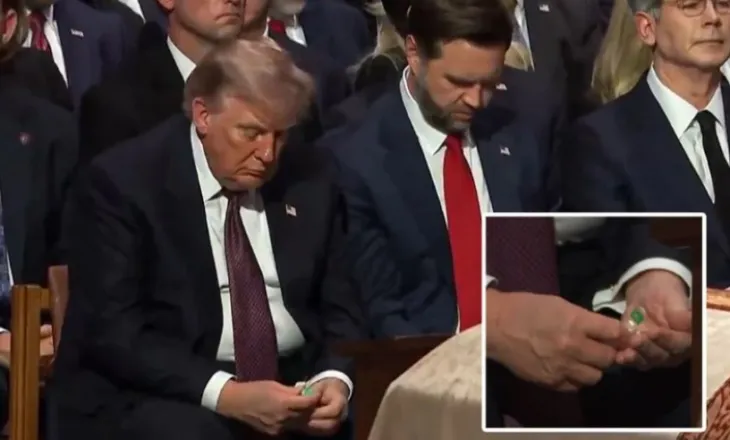 Trump bëhet viral në funeralin e Lindsey Graham, momenti i veçantë me J.D. Vance sjell të qeshura në ceremoni