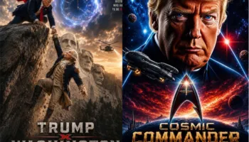 Trump publikon një seri imazhesh me AI, shpëton George Washington, sulmon Iranin dhe nënkupton rikandidim në 2028