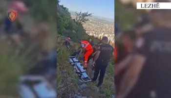 U rrëzua duke ruajtur bagëtitë në mal, ndërhynë policia e Lezhës/ I moshuari transportohet në spitalin e Traumës