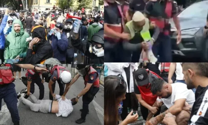U shoqëruan nga policia gjatë protestës, lirohen organizatori Arben Kola dhe disa protestues