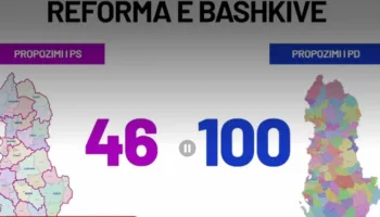 VIDEO / Dallimet PS-PD për bashkitë, krahasimi me dy hartat për çdo qark