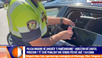 VIDEO – Një shofer i arrestuar dhe 7 të proceduar, 1154 gjoba në vetëm një javë nga Rrugorja e Shkodrës