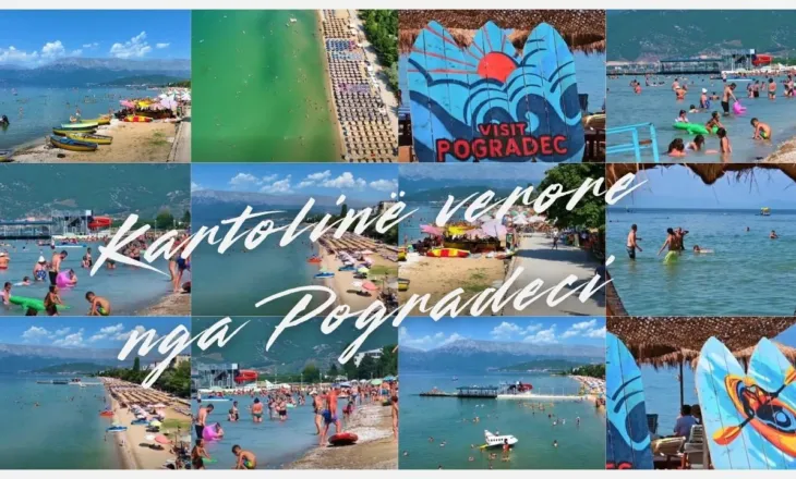 VIDEO / Rama ndan pamje piktoreske nga Pogradeci, pushues të shumtë mbushin brigjet e liqenit