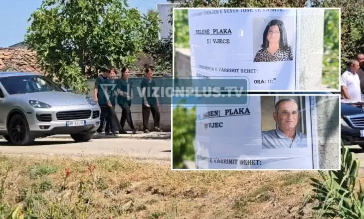 VIDEO / Vidhishta në zi, përcillen në banesën e fundit çifti që u vra nga ish-dhëndri