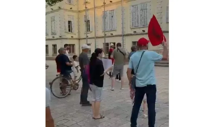 VIDEOLAJM / Nëntë qytetarë në Shkodër çohen në protestë për flamingot