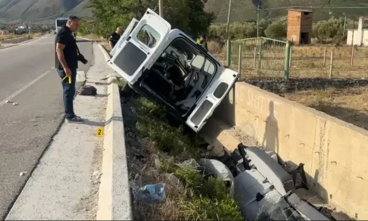 Vlorë/ Përmbyset furgoni me punëtorë, humb jetën 52-vjeçari, katër të tjerë të plagosur