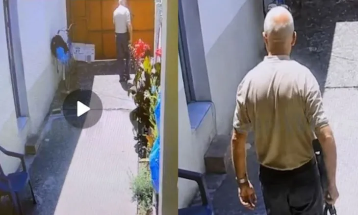 Vrasës gjakftohtë/ Dalin pamjet e krimit në familje, burri i afrohet dyqanit dhe qëllon drejt gruas