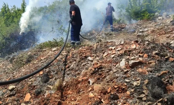 Zjarr i përmasave të mëdha në Qafë Thanë, flakët përhapen me shpejtësi