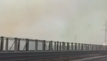 Zjarr në autostradën Fier-Vlorë, tymi mbulon zonën! Vështirësi në qarkullimin e automjeteve