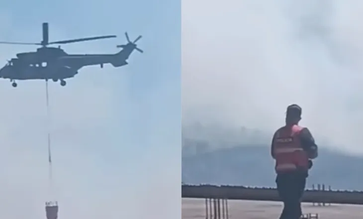 Zjarri në Drizë të Fierit, Balluku: Një helikopter i FA në operacionin për shuarjen e flakëve, pritet ndërhyrje e dytë nga ajri