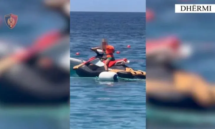 12-vjeçari kapet duke drejtuar një Jet Ski në Dhërmi, Policia gjobit me 10 mijë lekë pronarin dhe bllokon mjetin lundrues