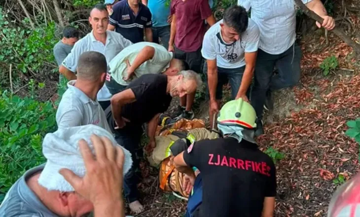 51-vjeçari bie nga 50 metra lartësi, shpëtohet nga zjarrfikësit