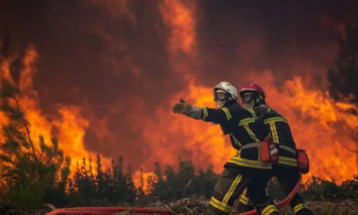 9 vatra zjarri aktive në 6 qarqe, mbi 450 forca dhe 5 mjete ajrore në terren