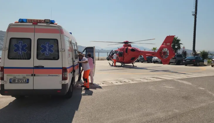 Aksident në aksin Delvinë–Sarandë, autobusi godet 65-vjeçarin. Transportohet me helikopter drejt Tiranës