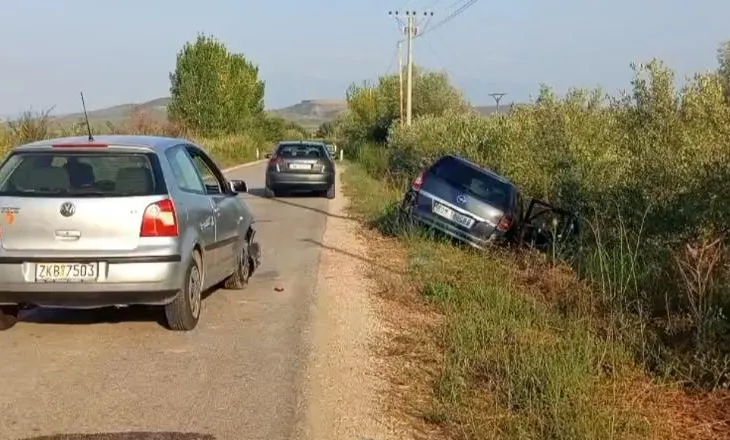 Aksident në Lushnjë-Berat, makina përmbyset në kanal, plagoset një pastor i huaj