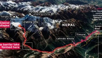 Alarm në Nepal, krijohet një liqen i ri pas shembjes së akullnajës, rrezik për përmbytje të reja