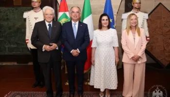 Begaj në Itali, pritet nga Mattarella e Meloni, mbështet kuqezinjtë në Lojërat Mesdhetare