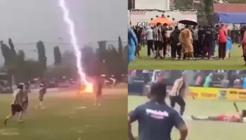 Çfarë tragjedie! Rrufeja godet fushën e futbollit, humb jetën një lojtar dhe plagosen 12 të tjerë