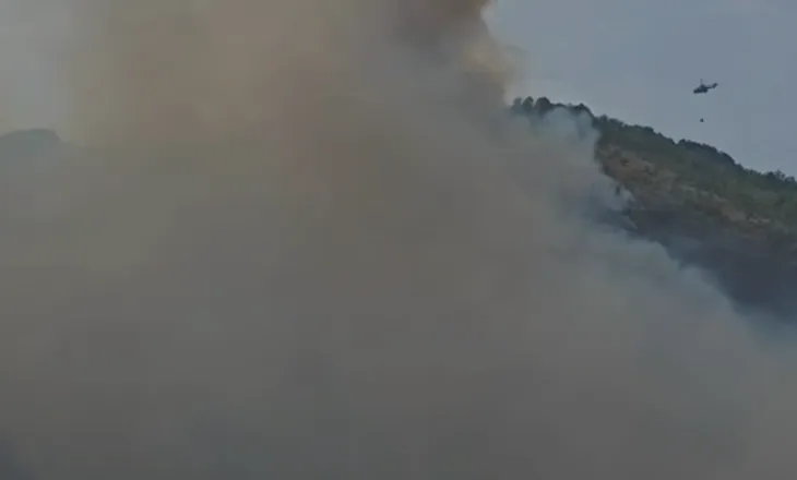 Del jashtë kontrollit zjarri në Lundër të Matit, rrezikohen stanet! Nis ndërhyrja nga ajri (VIDEO)