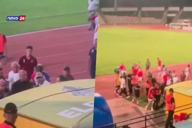 Del video, dhuna fizike e arbitrit nga Presidenti Xhaferri pas ndeshjes Elbasani-Vllaznia