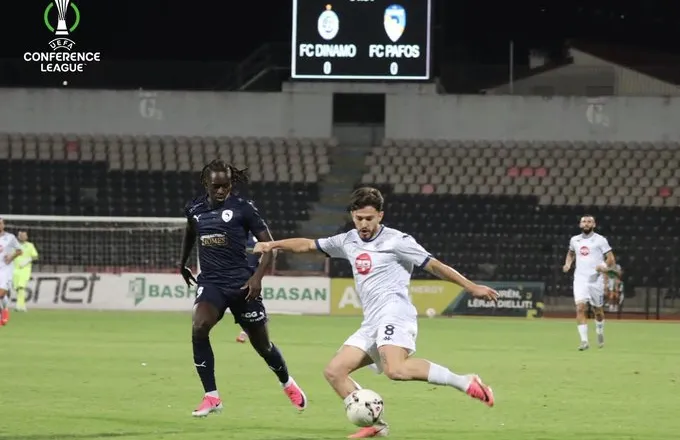 Dinamo luan mirë ndaj favoritëve të Pafos, e para mbyllet në barazim