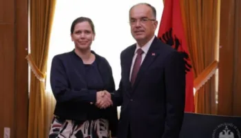 Diplomatja e parë rezidente, Begaj pranon letrat kredenciale të ambasadores së Belgjikës në Shqipëri: Bashkëpunim brenda dhe jashtë NATO-s