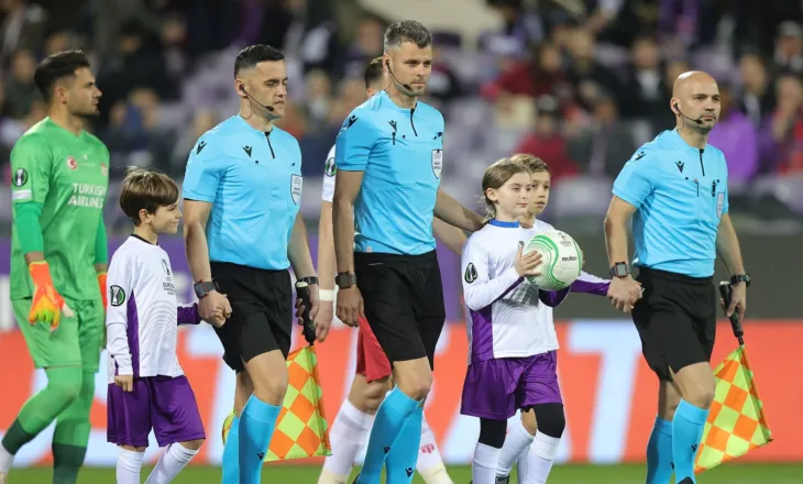 Drejtësi shqiptare në Europë, Enea Jorgji do të arbitrojë ndeshjen e turit të tretë