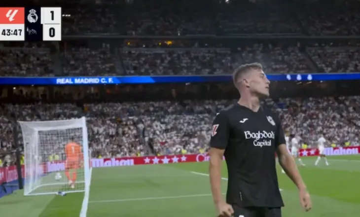 Dy gola të shpejtë në “Santiago Bernabeu”, Real Madrid befasohet nga Sociedad (video)