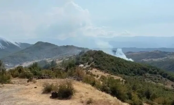 Dy vatra zjarri mbeten aktive në Mirditë, zjarrfikësit vijojnë betejën me flakët
