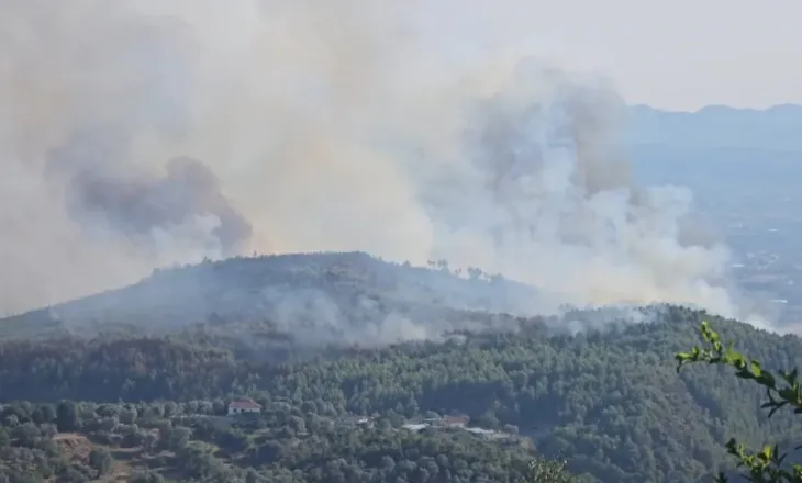 Era e fortë favorizon përhapjen e flakëve/ Vijojnë të jenë aktive disa vatra zjarri në Krujë, ndërhyrje nga ajri