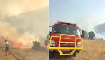 Flakët ‘përpijnë’ dhe pyjet e Librazhdit, situatë kritike! Zjarri përhapet nga era dhe u afrohet banesave të fshatit Xhyrë