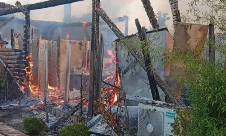Flakët shkrumbojnë resortin në Sarandë, digjet plotësisht “Mesopotam Agroturizëm”