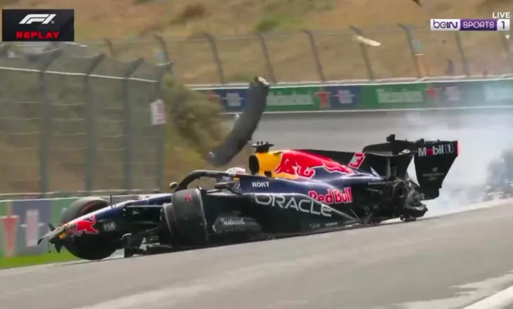 Flamur i kuq!!! Ndalet gara në Holandë, aksident i frikshëm për Max Verstappen në garën e shtëpisë