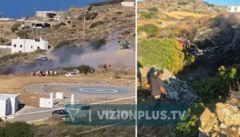 “Fluturoi helika më pas shpërtheu në flakë”, dëshmitarja tregon momentin e përplasjes së helikopterit në Greqi: Vdiqën të gjithë