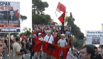 FOTO-LAJM/ Revolta e shqiptarëve kundër Ramës, mesazhet pikante nëpërmjet pankartave në protestën e 63
