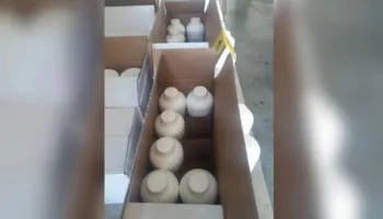 FOTO/ Po hynin ilegalisht në Shqipëri, kapen 80 litra insekticide në Portin e Durrësit! Ngarkesa pa dokumentacion në një furgon dhe…