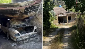 FOTO/ Shpërthimi me tritol në Fushë-Krujë, pamjet nga banesa e Ylli Zallës dhe automjeti i shkrumbuar plotësisht