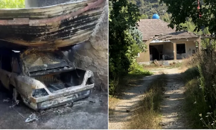 FOTO/ Shpërthimi me tritol në Fushë-Krujë, pamjet nga banesa e Ylli Zallës dhe automjeti i shkrumbuar plotësisht