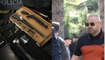 FOTO/ U kap bashkë me Ergys Agasin, ish-zyrtarit të policisë Uljan Shpataraku i sekuestrohet arsenali i armatimit që iu gjet dhe i hiqet leja!